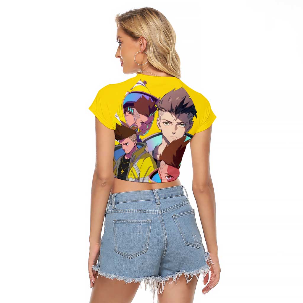 David Martinez - Cyberpunk: Edgerunners Raglan Cropped T Shirt Anime Style