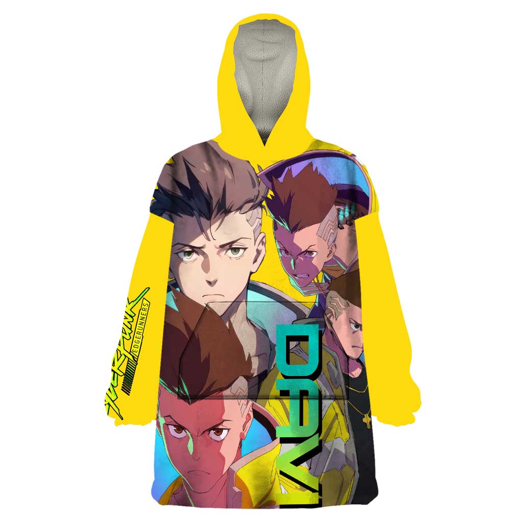 David Martinez - Cyberpunk: Edgerunners Wearable Blanket Hoodie Anime Style