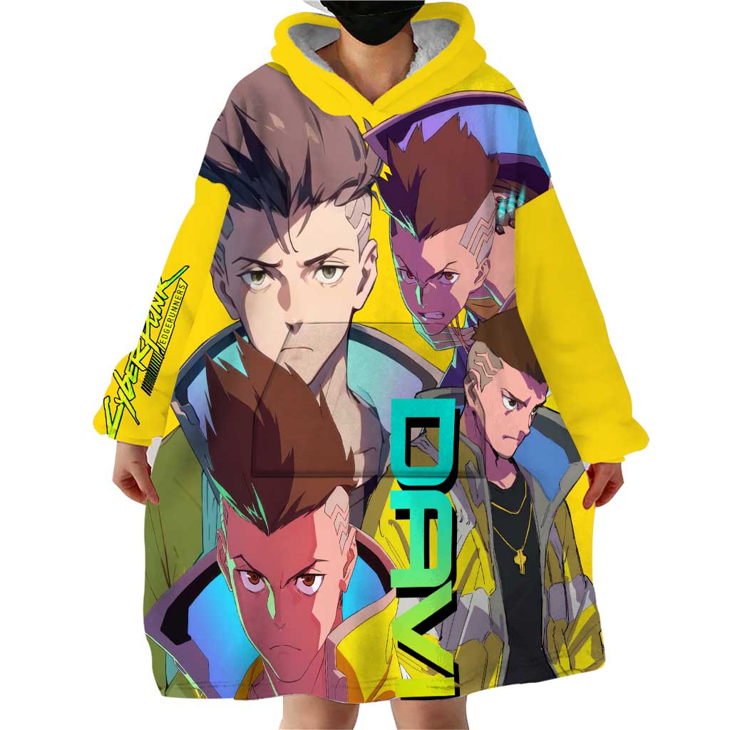 David Martinez - Cyberpunk: Edgerunners Wearable Blanket Hoodie Anime Style