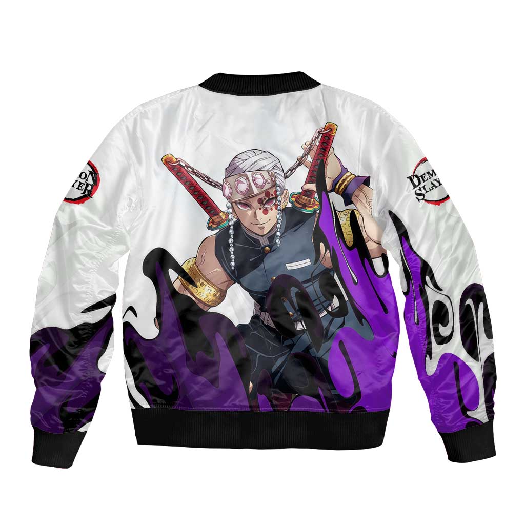 Tengen Uzui - Demon Slayer Bomber Jacket Anime Style