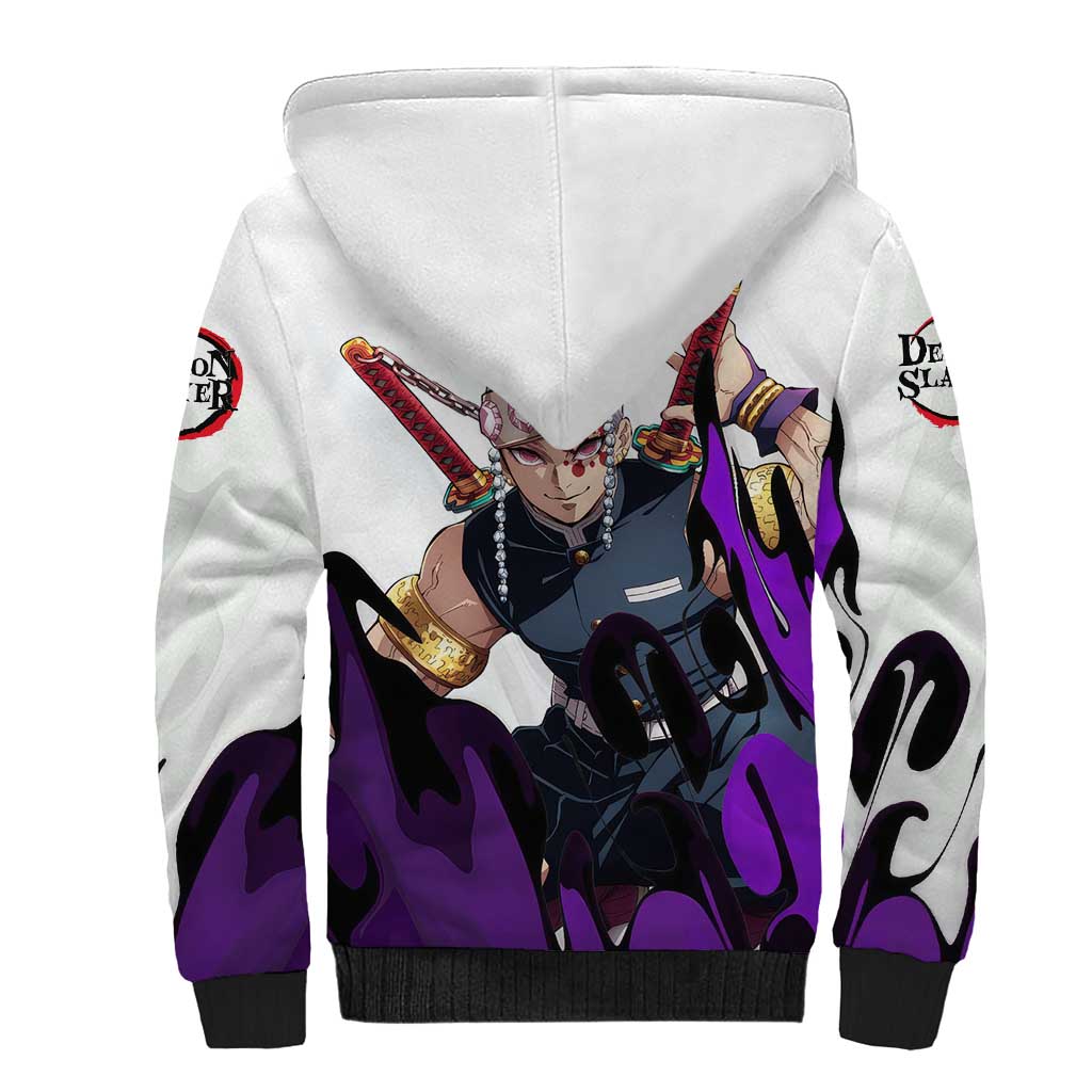 Tengen Uzui - Demon Slayer Sherpa Hoodie Anime Style