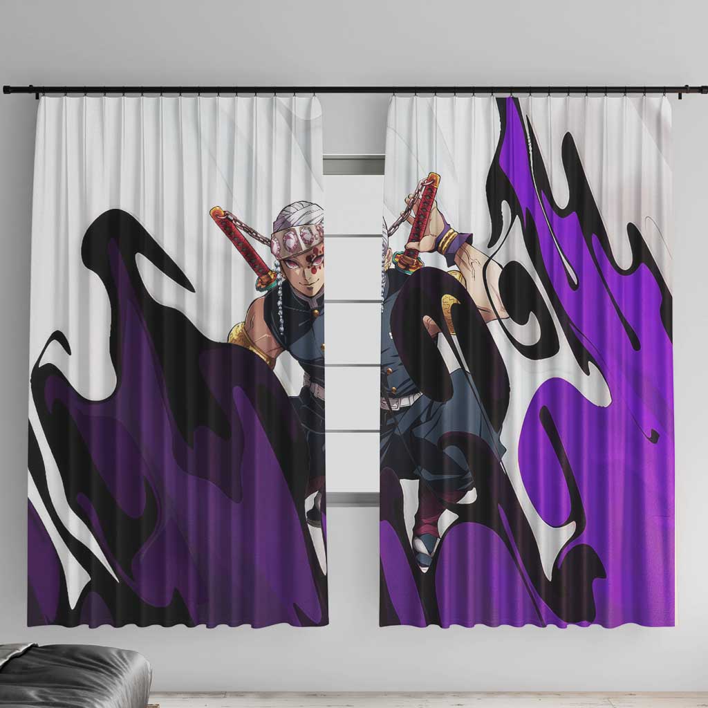 Tengen Uzui - Demon Slayer Window Curtain Anime Style