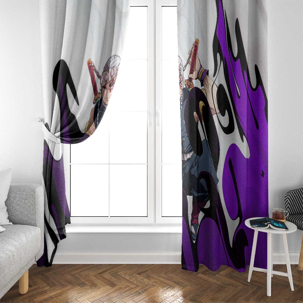 Tengen Uzui - Demon Slayer Window Curtain Anime Style