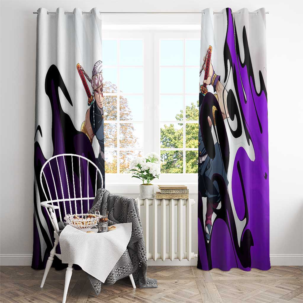 Tengen Uzui - Demon Slayer Window Curtain Anime Style
