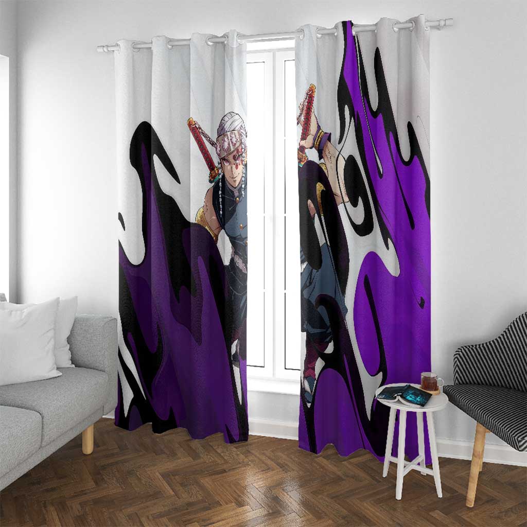 Tengen Uzui - Demon Slayer Window Curtain Anime Style