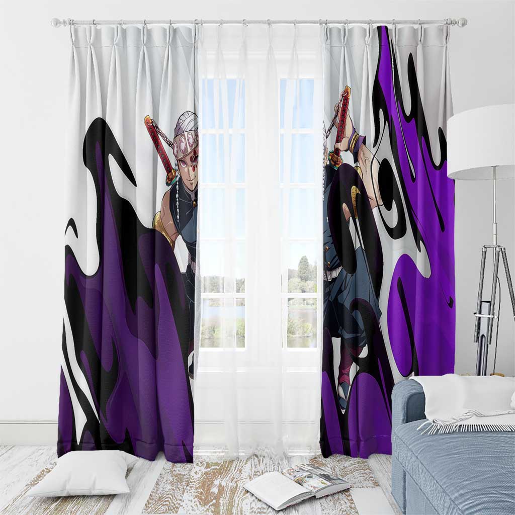 Tengen Uzui - Demon Slayer Window Curtain Anime Style