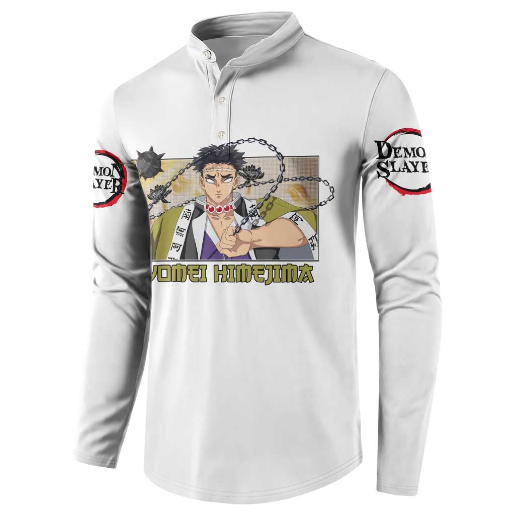Gyomei Himejima - Demon Slayer Button Sweatshirt Anime Style