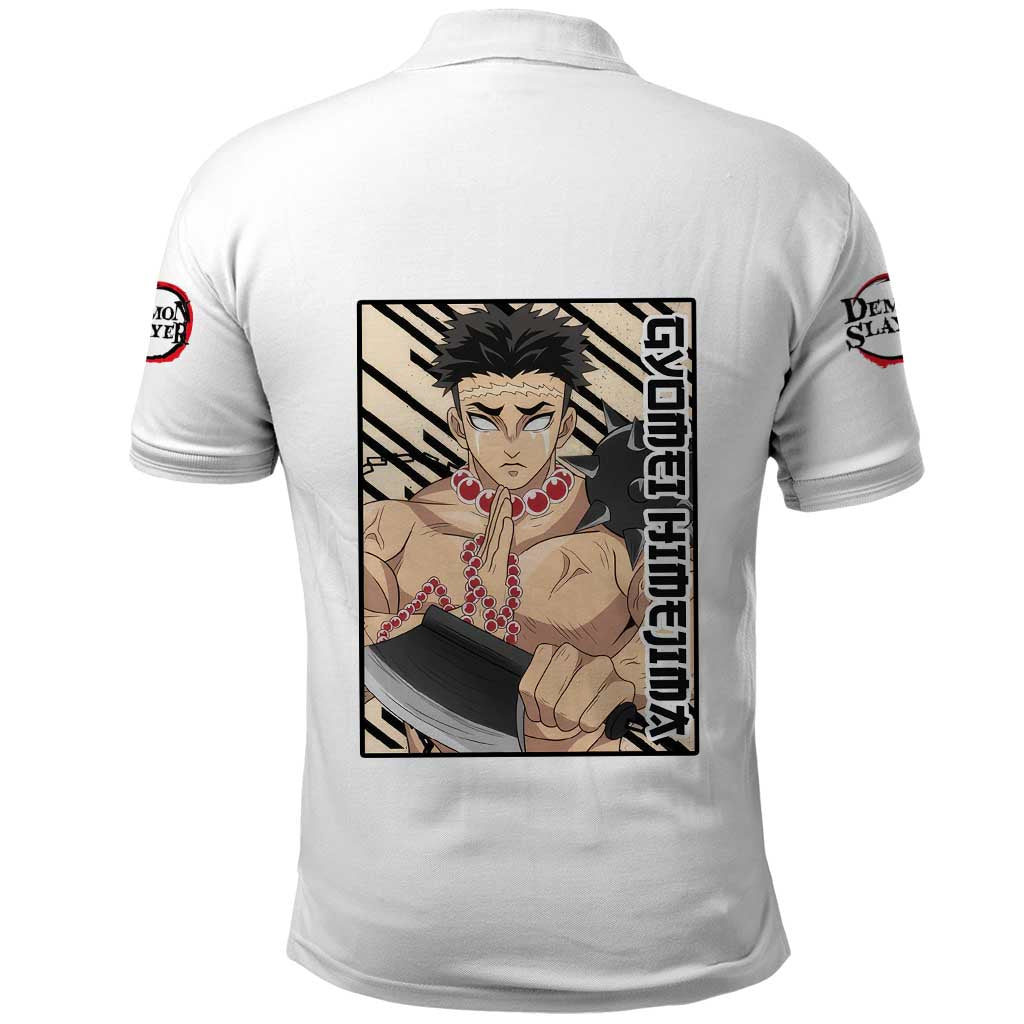Gyomei Himejima - Demon Slayer Polo Shirt Anime Style