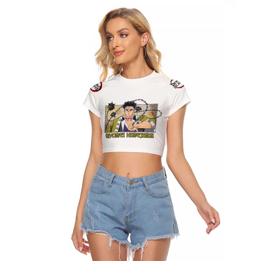 Gyomei Himejima - Demon Slayer Raglan Cropped T Shirt Anime Style