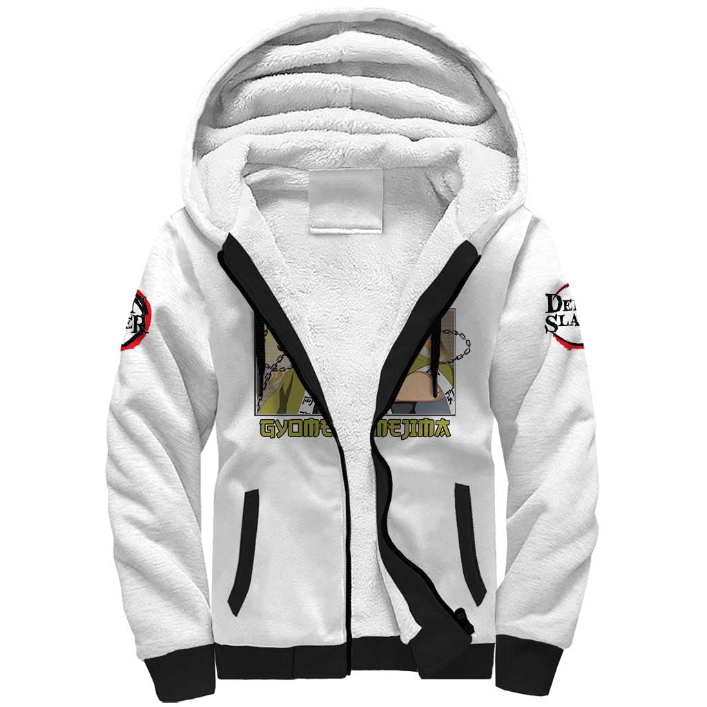 Gyomei Himejima - Demon Slayer Sherpa Hoodie Anime Style