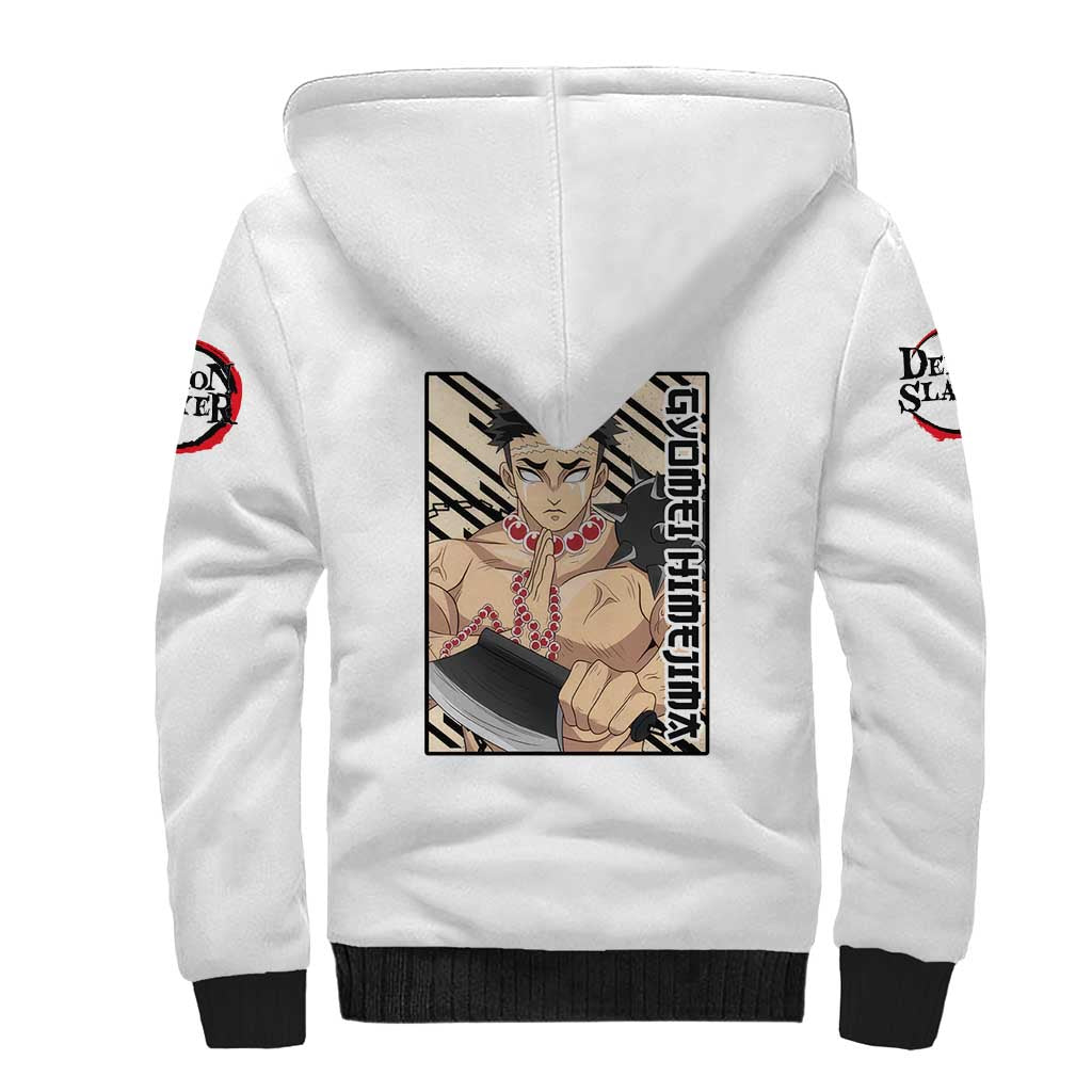 Gyomei Himejima - Demon Slayer Sherpa Hoodie Anime Style