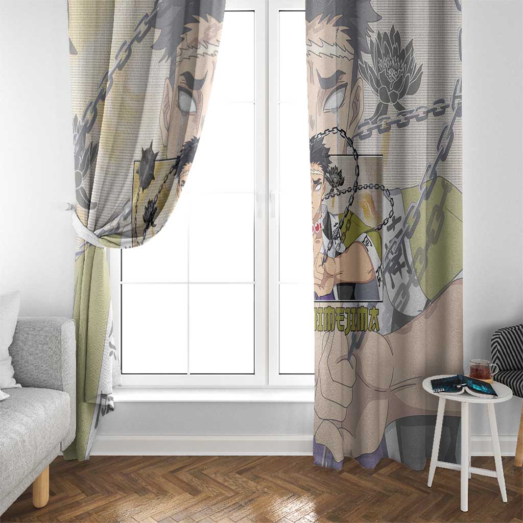 Gyomei Himejima - Demon Slayer Window Curtain Anime Style
