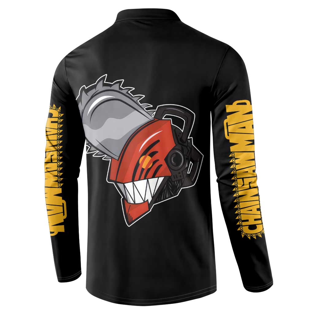 Denji - Chawsan man Button Sweatshirt Anime Mix Manga Style