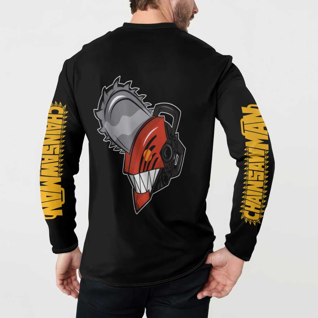 Denji - Chawsan man Button Sweatshirt Anime Mix Manga Style