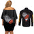 Denji - Chawsan man Couples Matching Off Shoulder Short Dress and Long Sleeve Button Shirt Anime Mix Manga Style