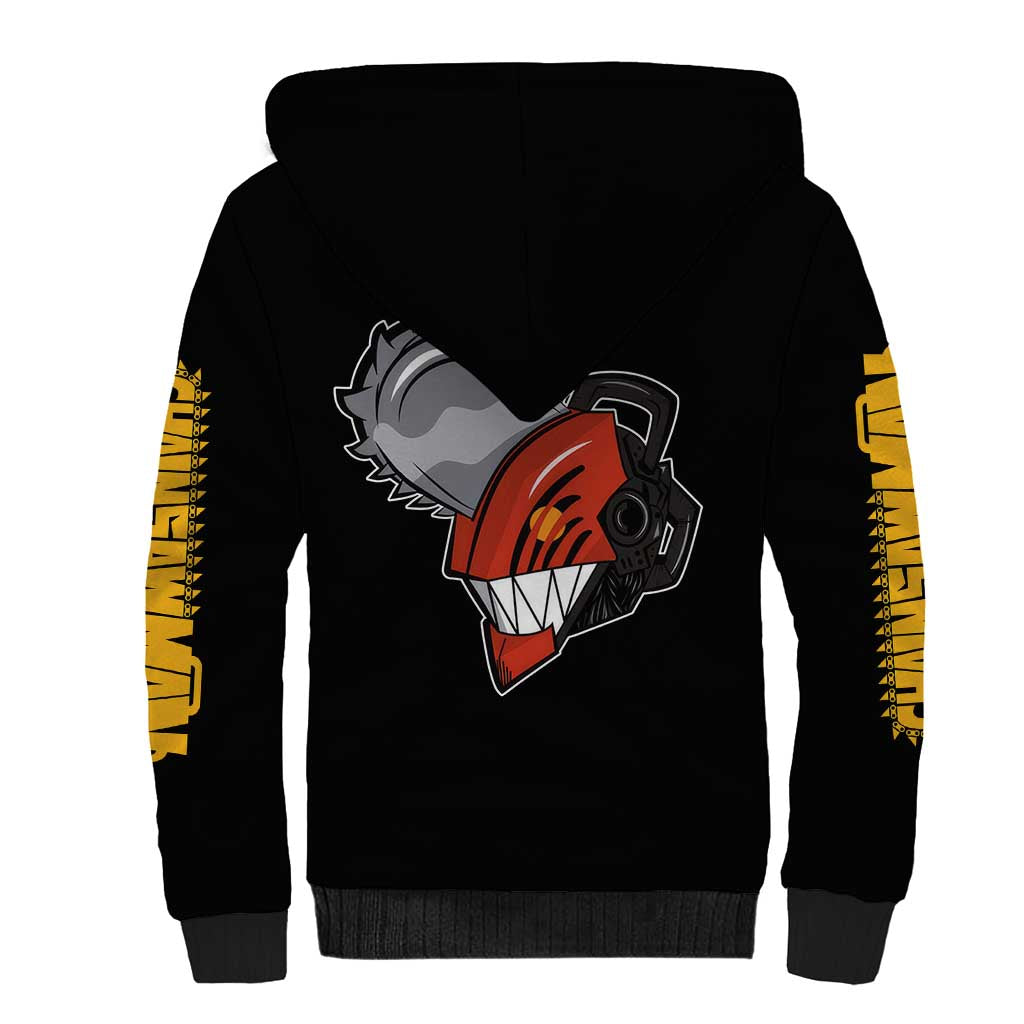 Denji - Chawsan man Sherpa Hoodie Anime Mix Manga Style
