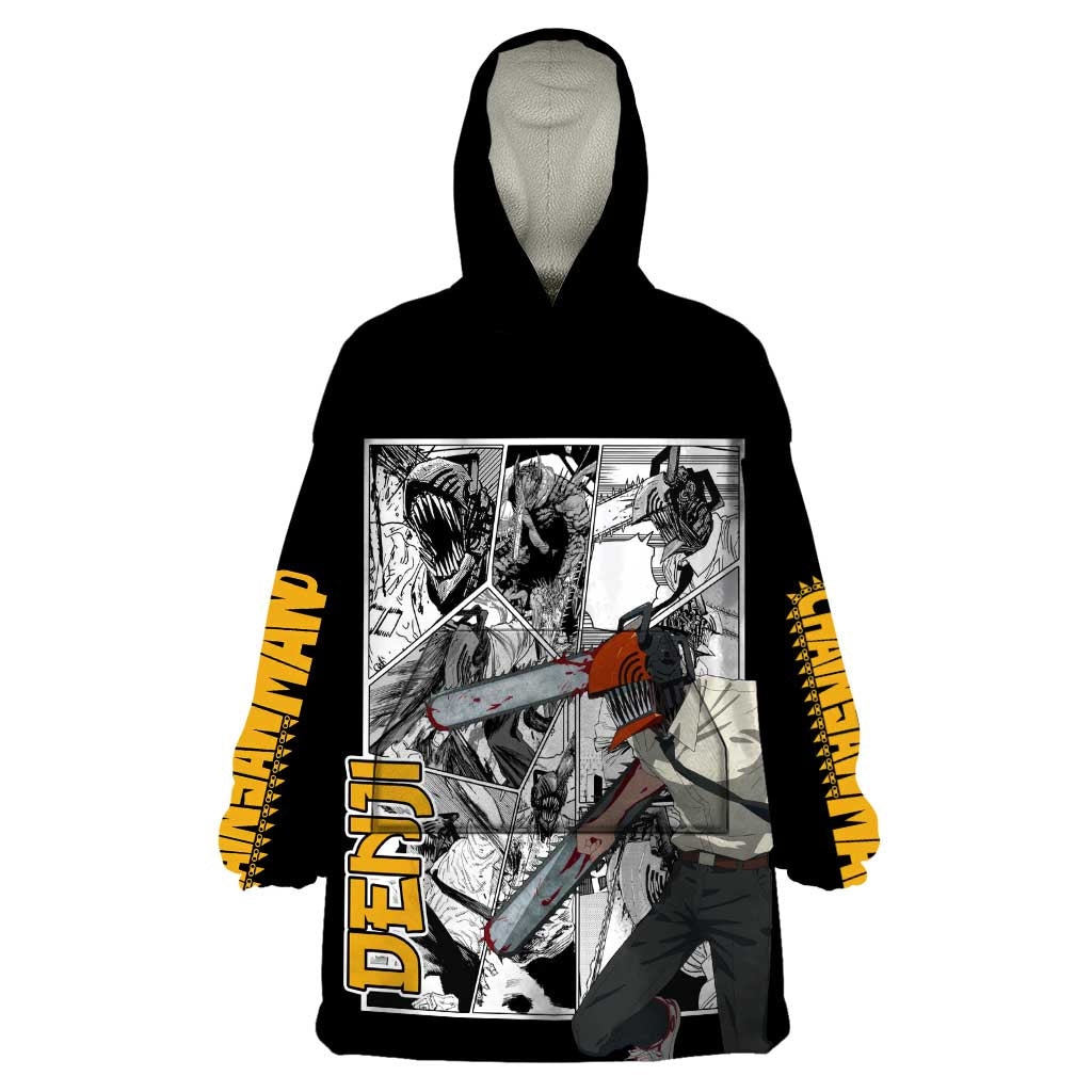 Denji - Chawsan man Wearable Blanket Hoodie Anime Mix Manga Style