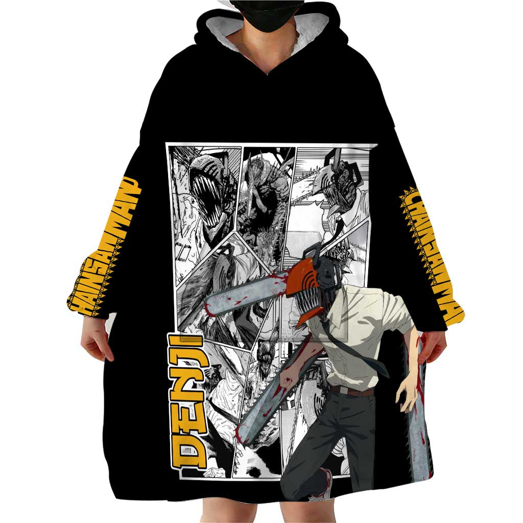 Denji - Chawsan man Wearable Blanket Hoodie Anime Mix Manga Style