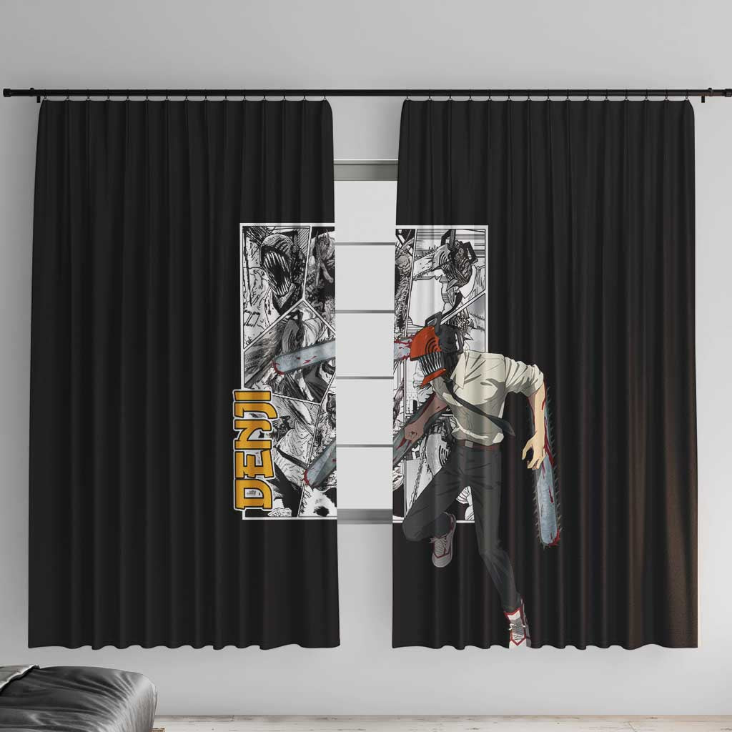 Denji - Chawsan man Window Curtain Anime Mix Manga Style