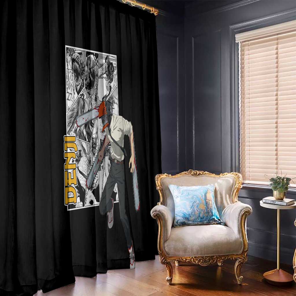 Denji - Chawsan man Window Curtain Anime Mix Manga Style