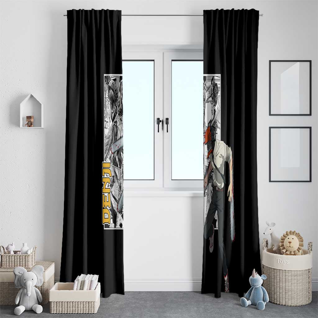 Denji - Chawsan man Window Curtain Anime Mix Manga Style