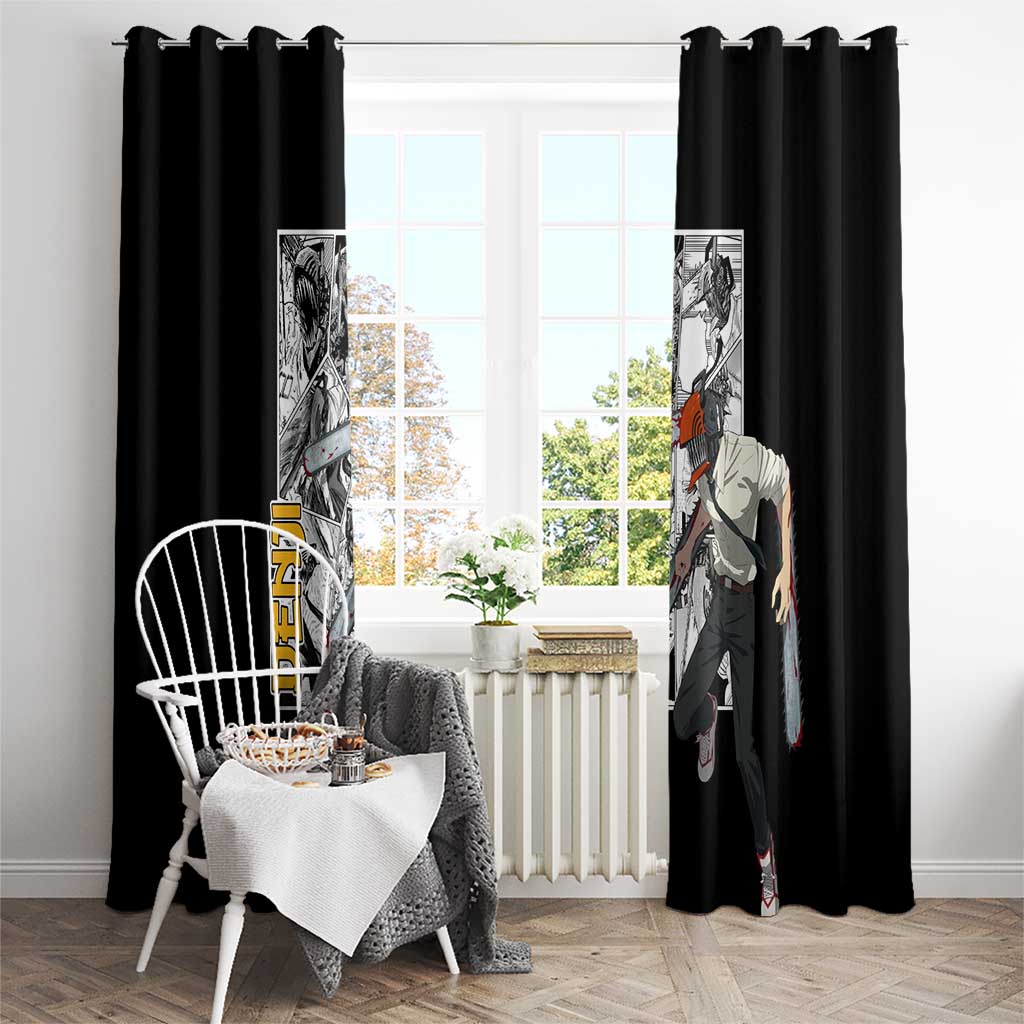 Denji - Chawsan man Window Curtain Anime Mix Manga Style