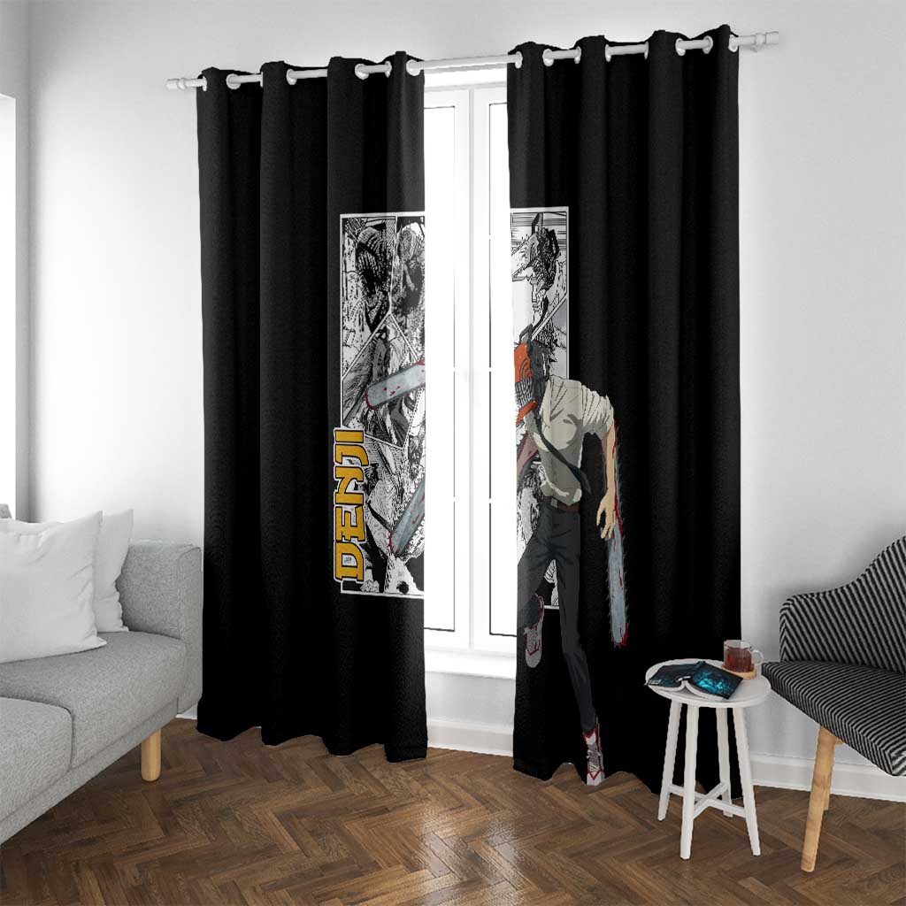 Denji - Chawsan man Window Curtain Anime Mix Manga Style