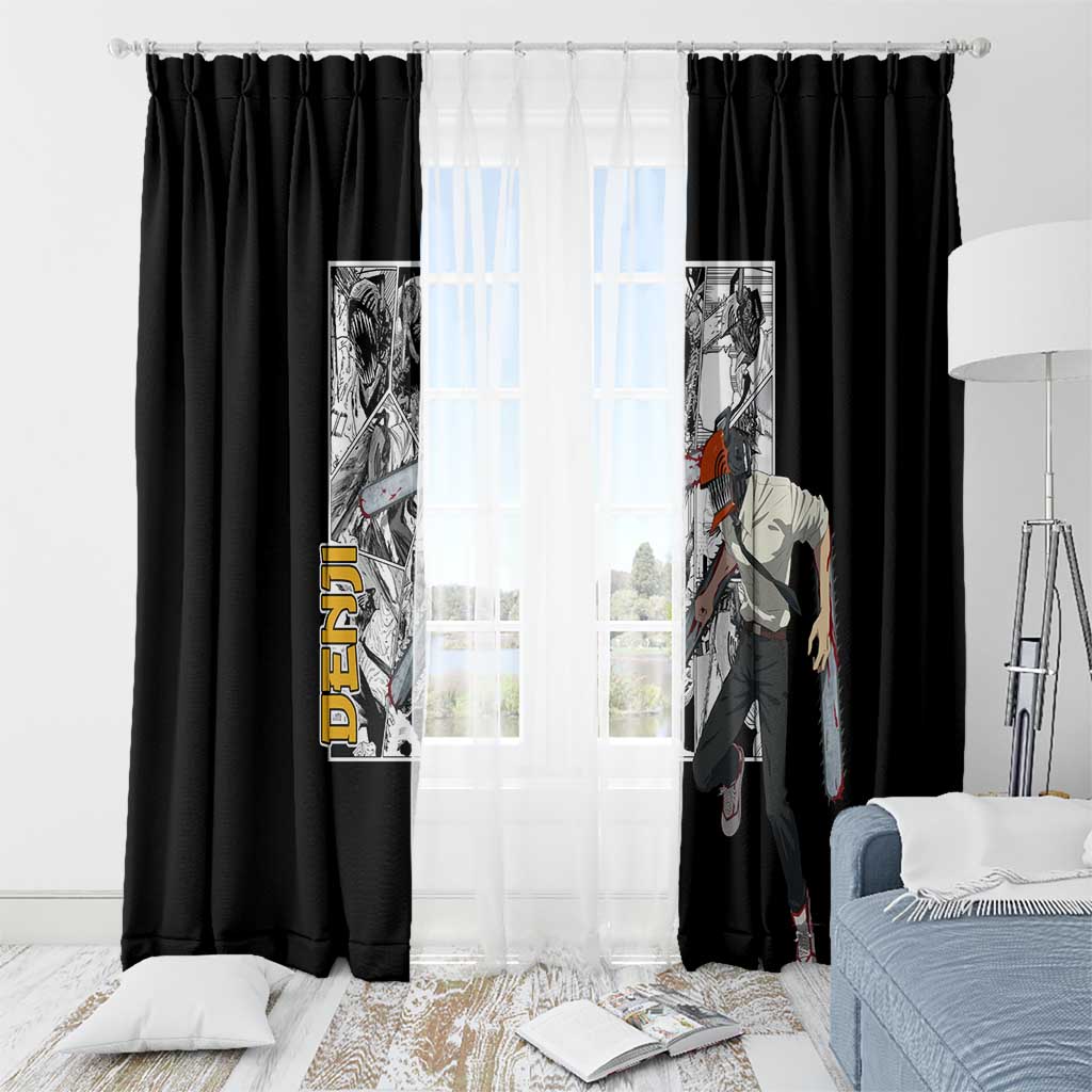Denji - Chawsan man Window Curtain Anime Mix Manga Style