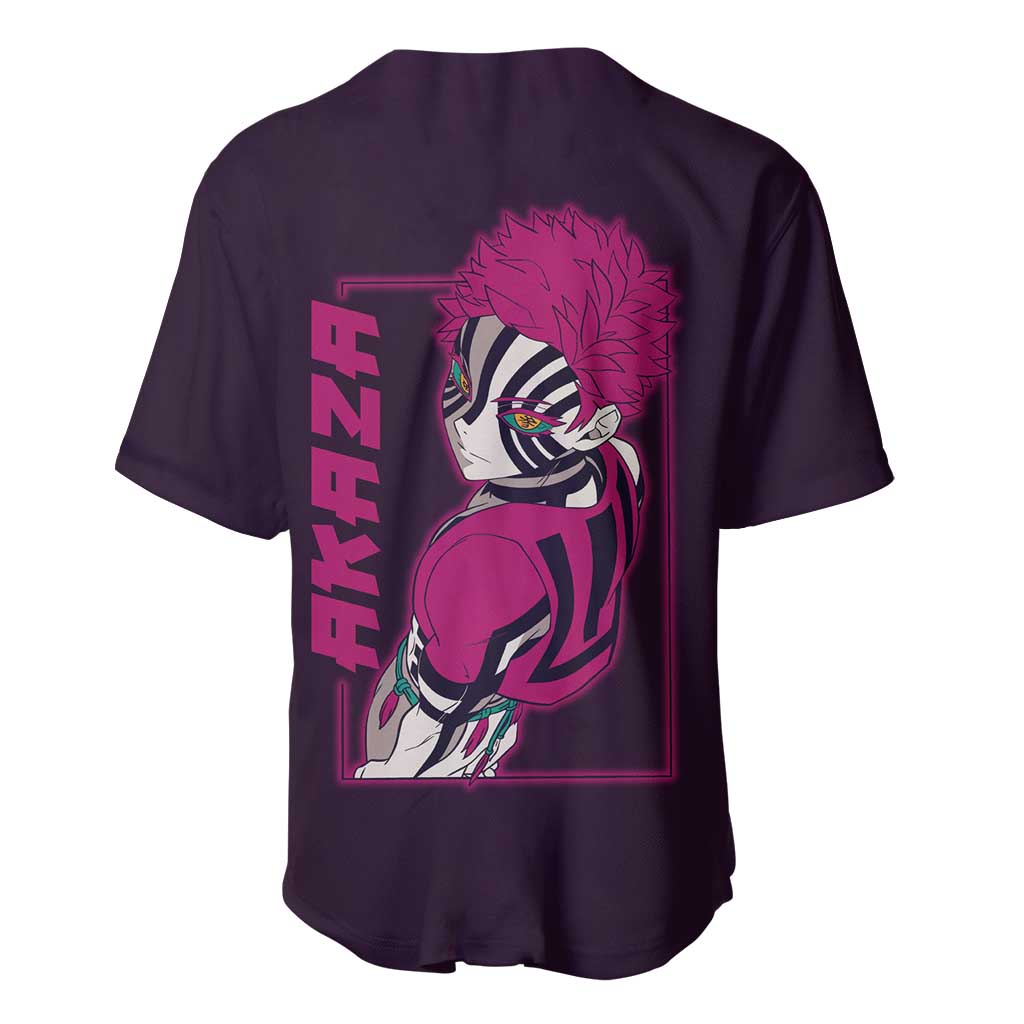 Akaza - Demon Slayer Baseball Jersey Anime Style