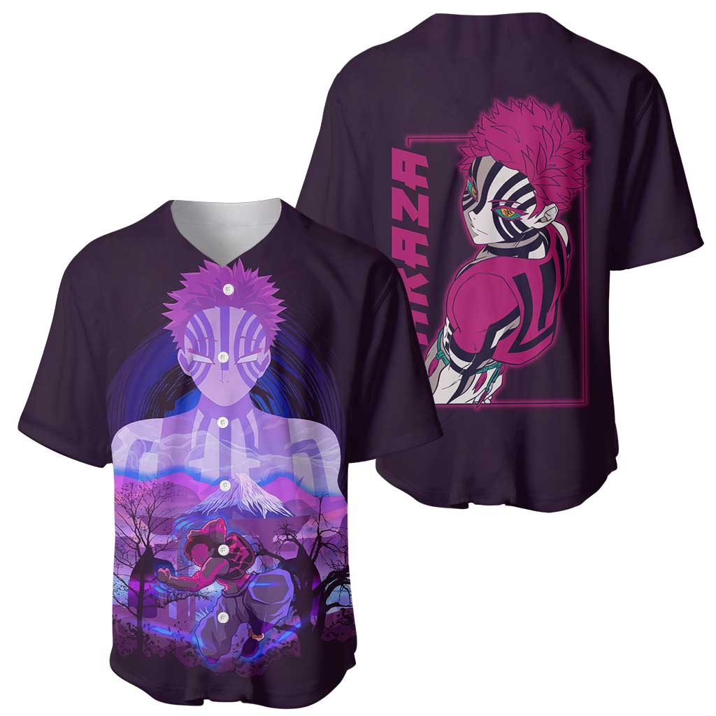 Akaza - Demon Slayer Baseball Jersey Anime Style