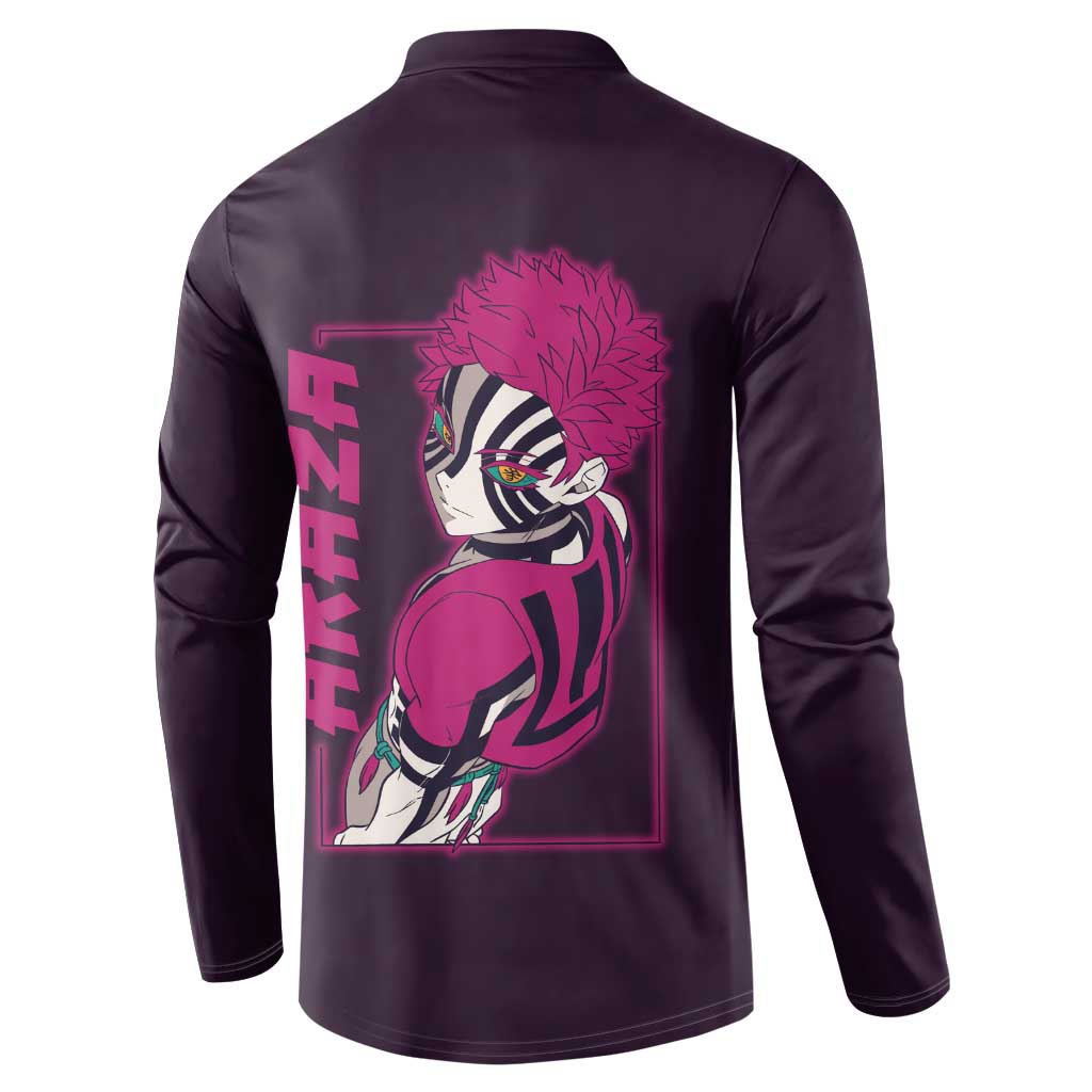Akaza - Demon Slayer Button Sweatshirt Anime Style