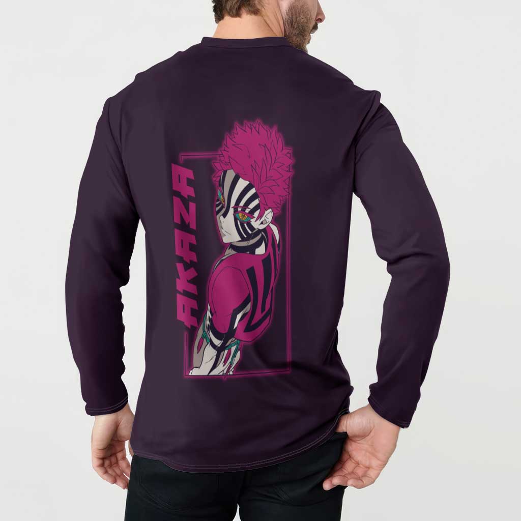 Akaza - Demon Slayer Button Sweatshirt Anime Style