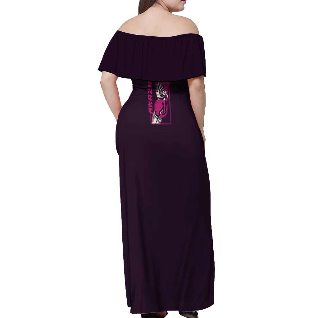 Akaza - Demon Slayer Off Shoulder Maxi Dress Anime Style
