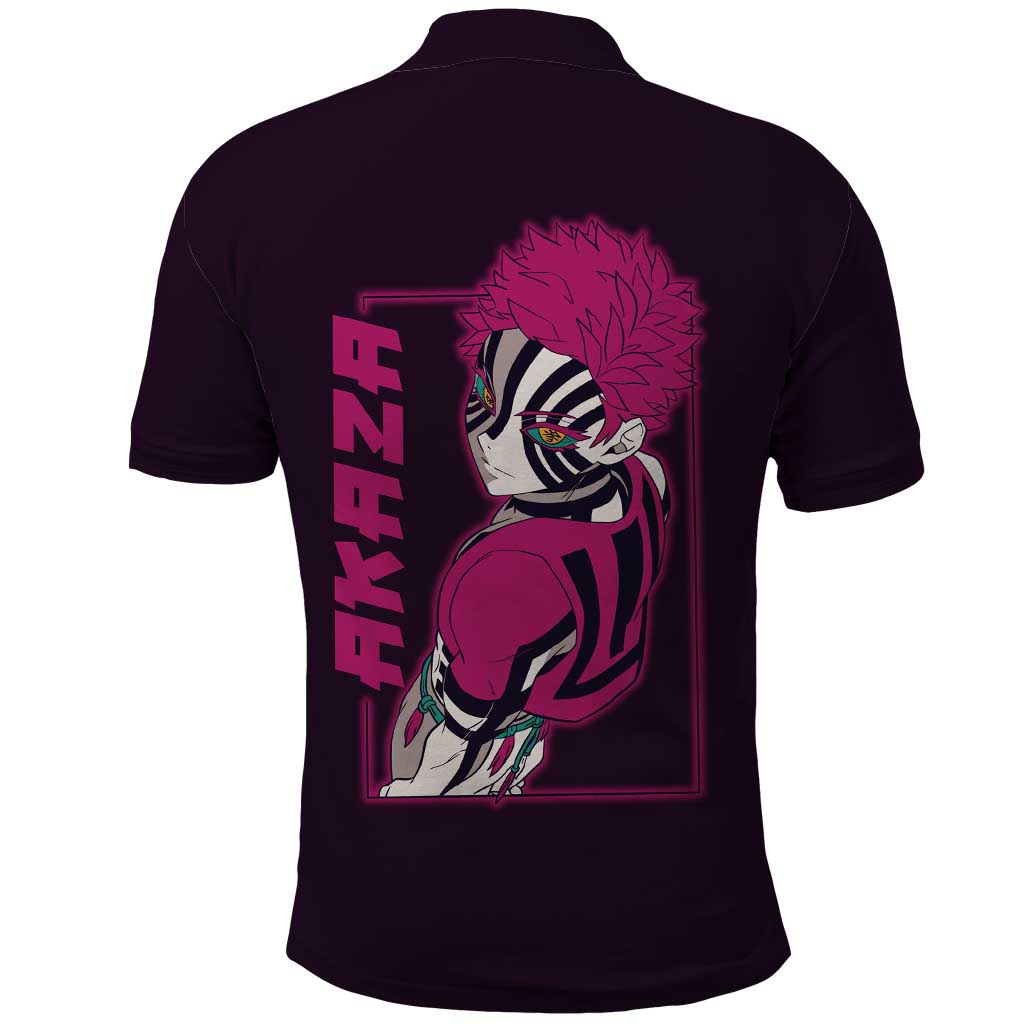 Akaza - Demon Slayer Polo Shirt Anime Style