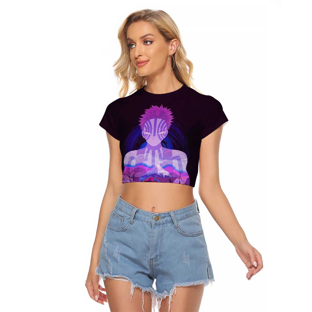 Akaza - Demon Slayer Raglan Cropped T Shirt Anime Style