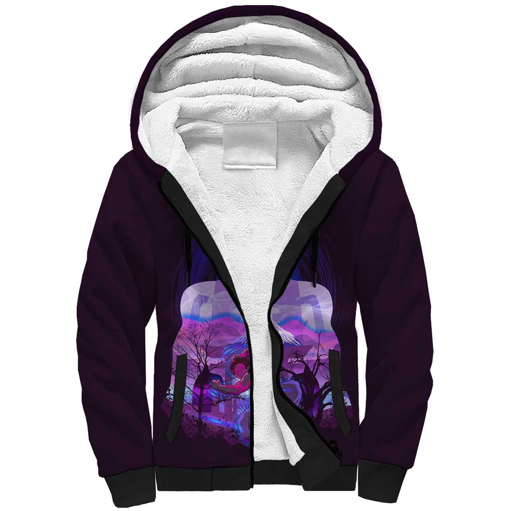 Akaza - Demon Slayer Sherpa Hoodie Anime Style