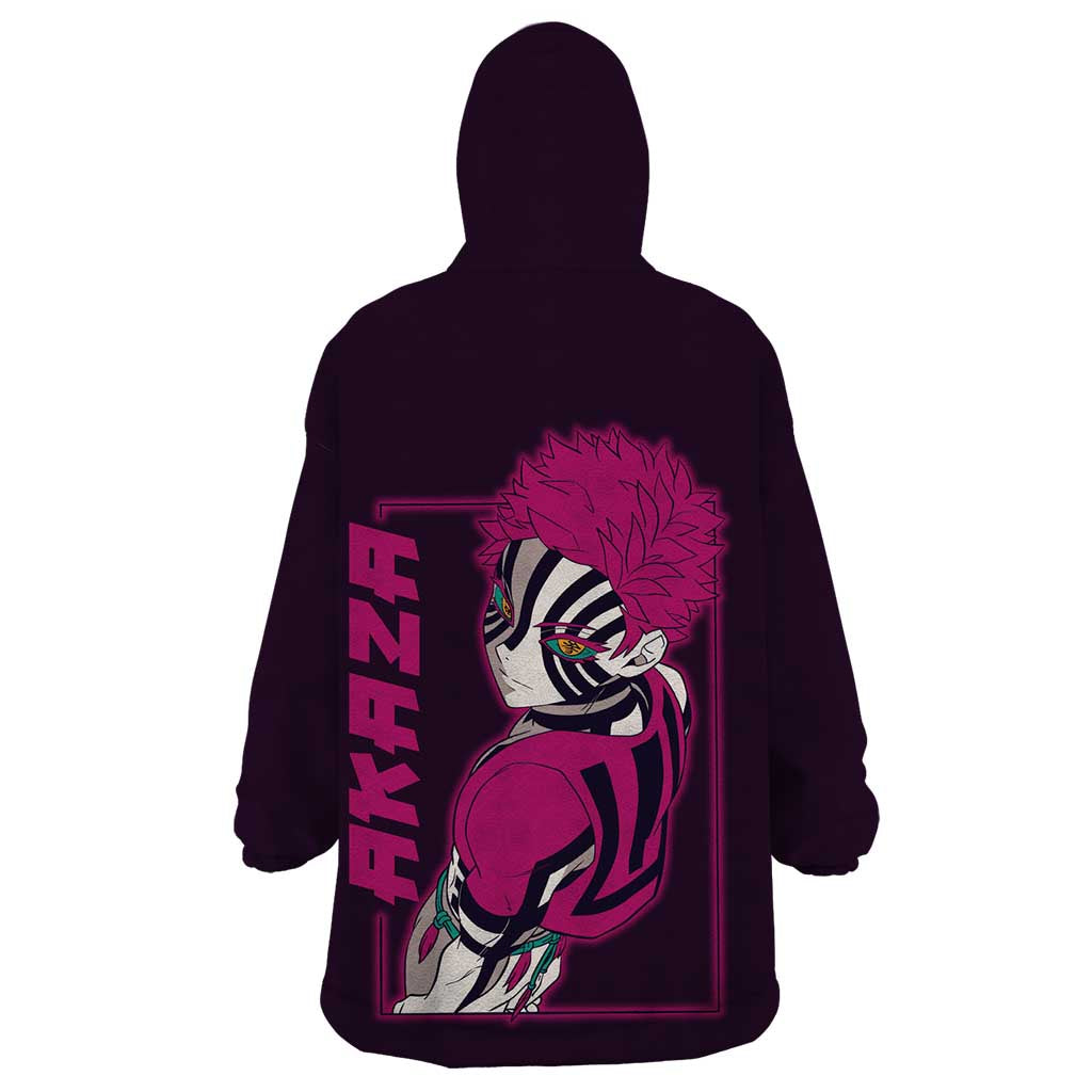 Akaza - Demon Slayer Wearable Blanket Hoodie Anime Style