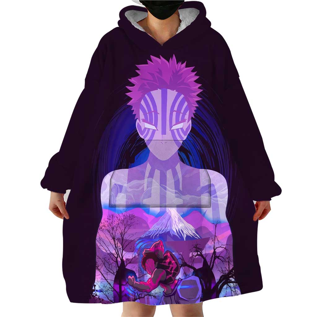 Akaza - Demon Slayer Wearable Blanket Hoodie Anime Style