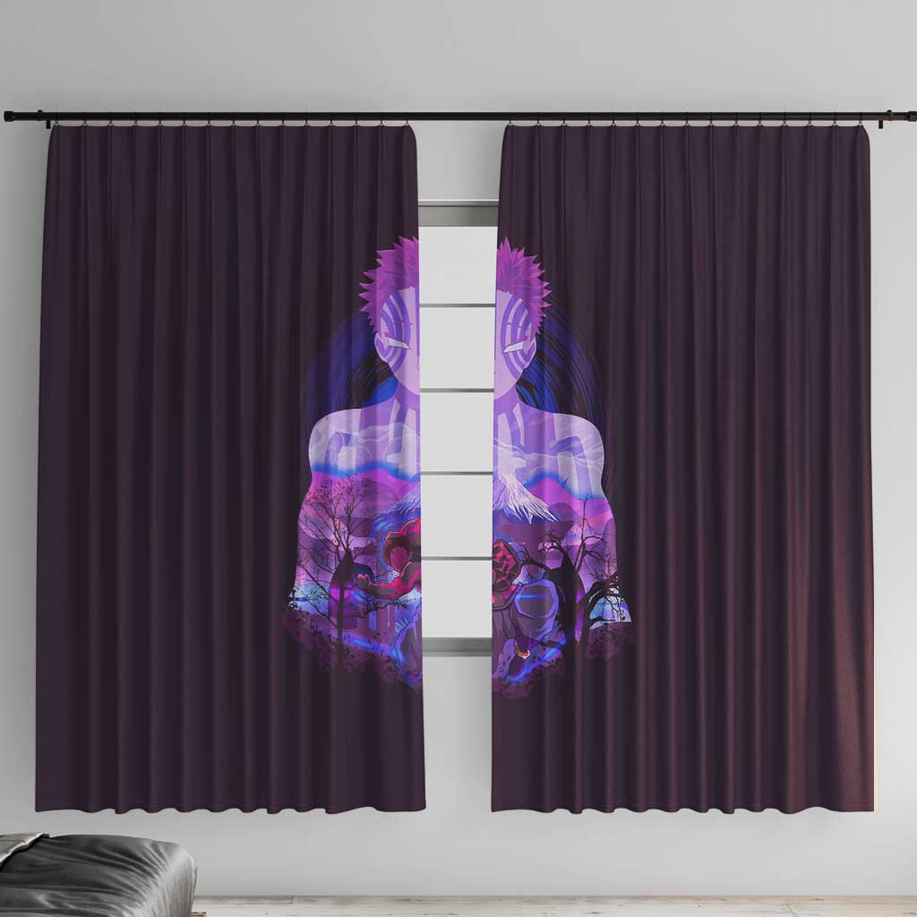 Akaza - Demon Slayer Window Curtain Anime Style