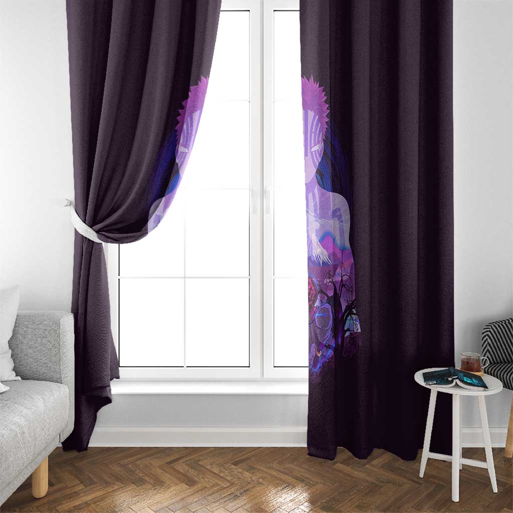 Akaza - Demon Slayer Window Curtain Anime Style
