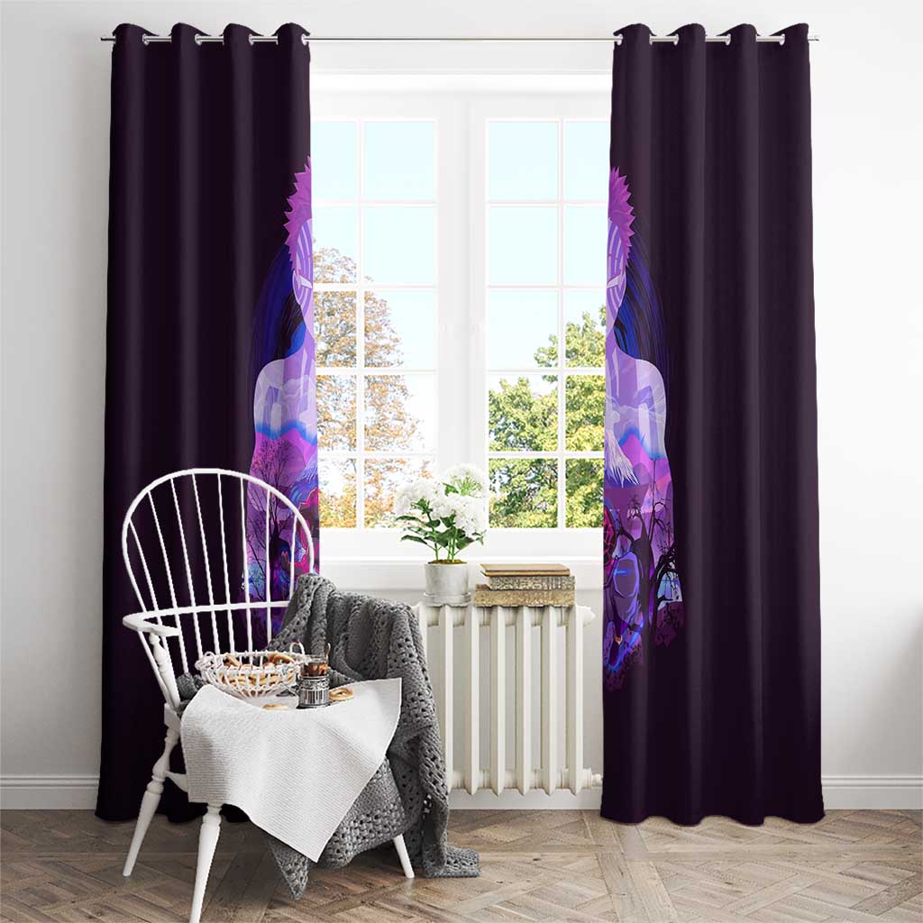 Akaza - Demon Slayer Window Curtain Anime Style