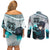 Muichiro Tokito - Demon Slayer Couples Matching Off Shoulder Short Dress and Long Sleeve Button Shirt Anime Style