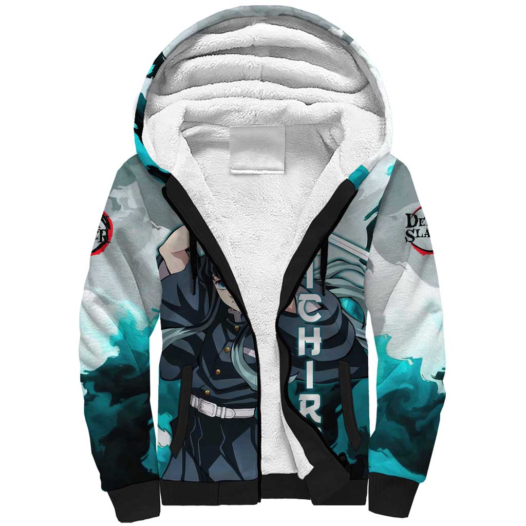 Muichiro Tokito - Demon Slayer Sherpa Hoodie Anime Style