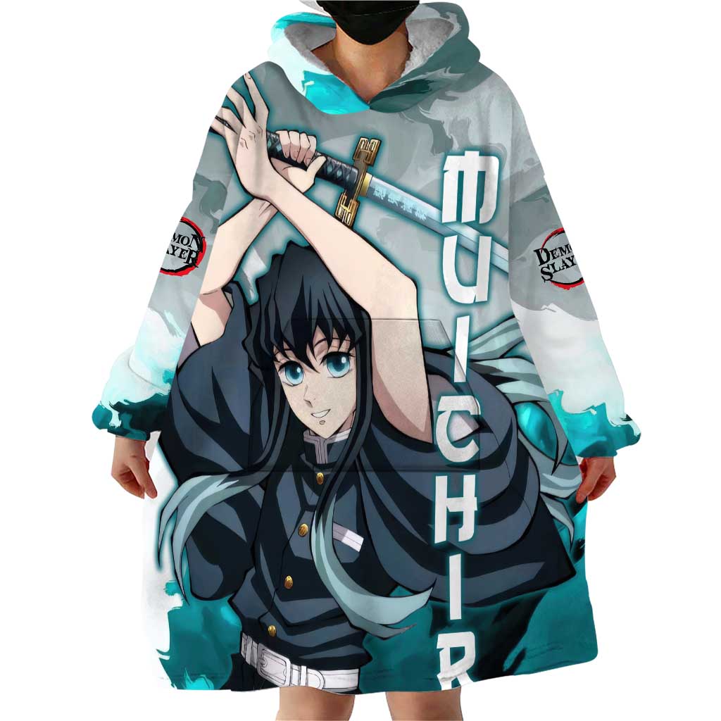 Muichiro Tokito - Demon Slayer Wearable Blanket Hoodie Anime Style