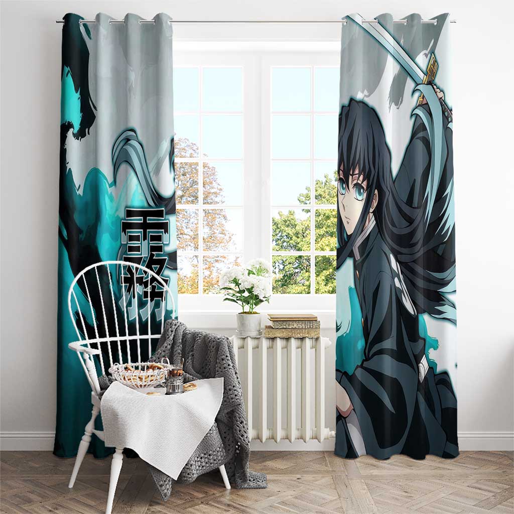 Muichiro Tokito - Demon Slayer Window Curtain Anime Style