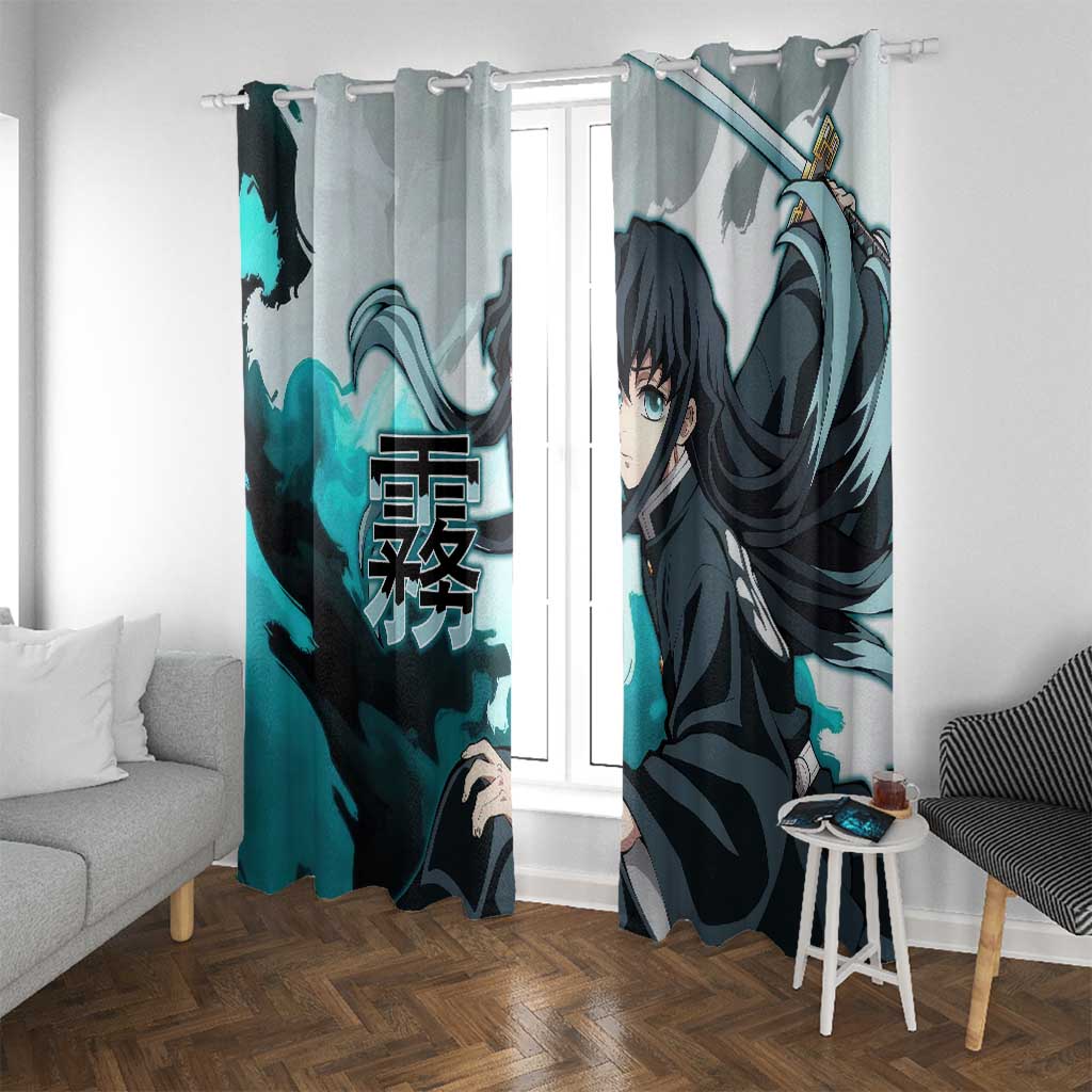 Muichiro Tokito - Demon Slayer Window Curtain Anime Style