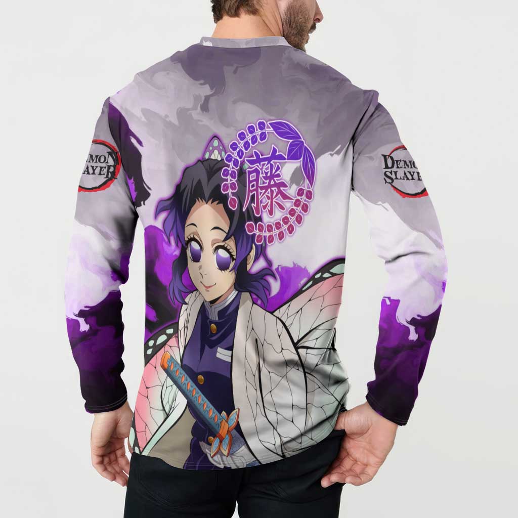 Shinobu Kocho - Demon Slayer Button Sweatshirt Anime Style