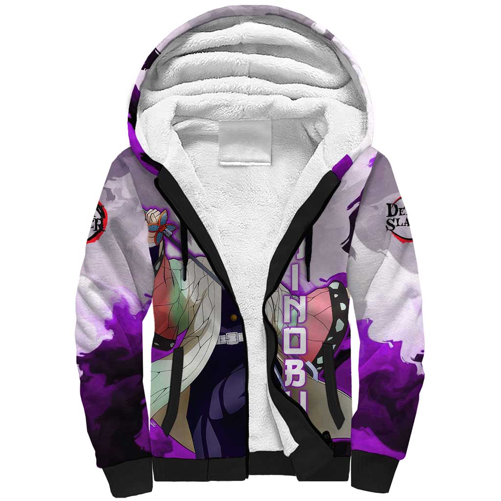 Shinobu Kocho - Demon Slayer Sherpa Hoodie Anime Style