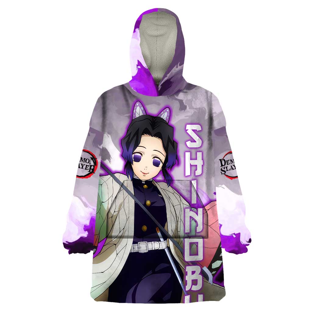 Shinobu Kocho - Demon Slayer Wearable Blanket Hoodie Anime Style