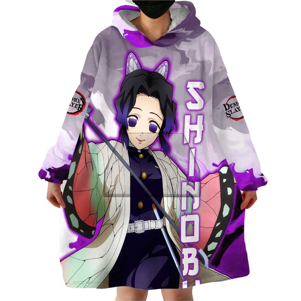 Shinobu Kocho - Demon Slayer Wearable Blanket Hoodie Anime Style